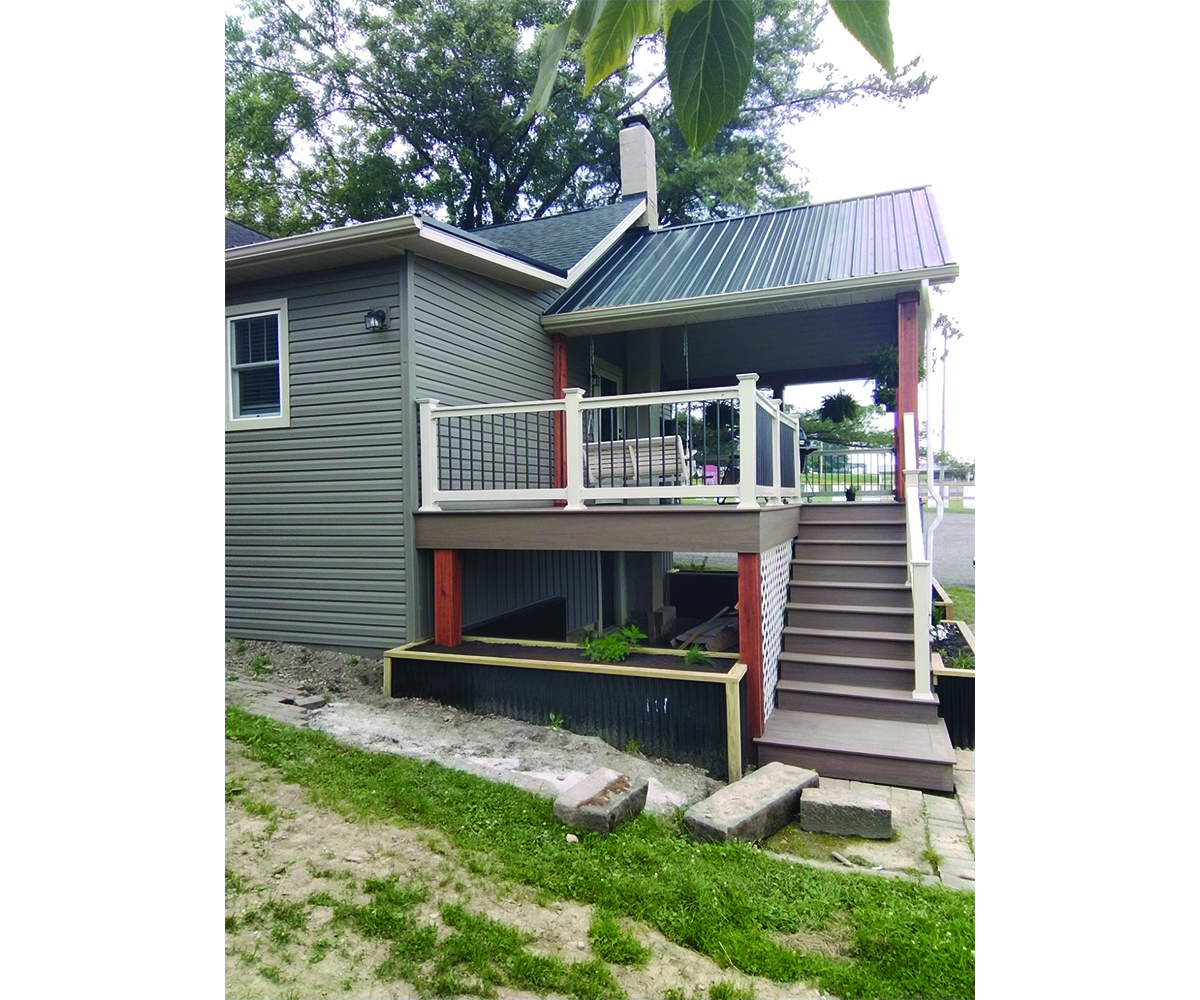 Composite Steps and Raised Deck